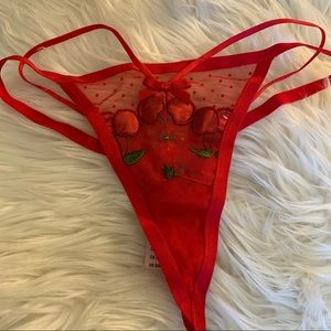 VS For Love and Lemons Cerise Thong XXS